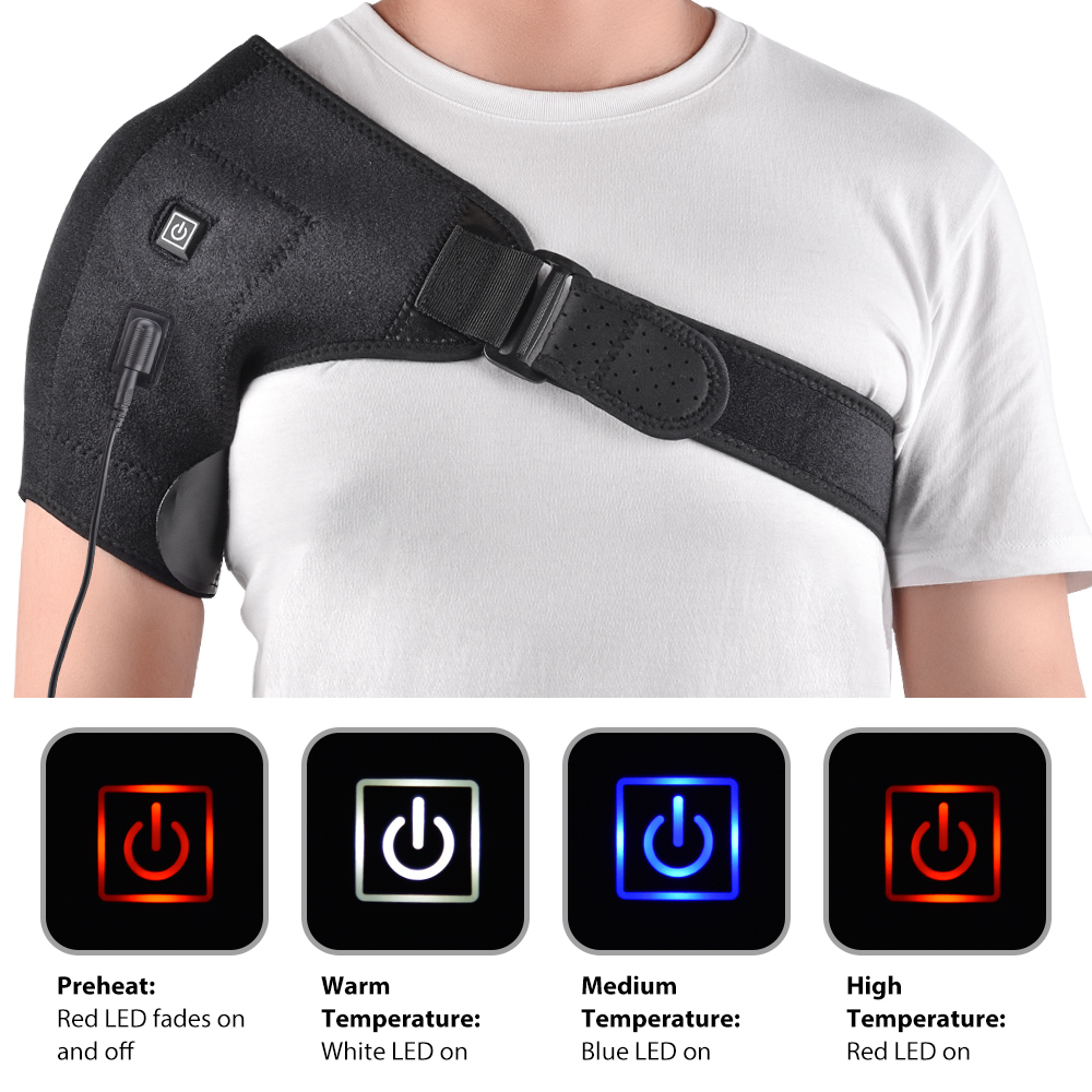 Other Massage Items Heat Therapy Shoulder Brace Adjustable Health Care Heating Belt Unisex Pad for Frozen Bursitis Strain 221110