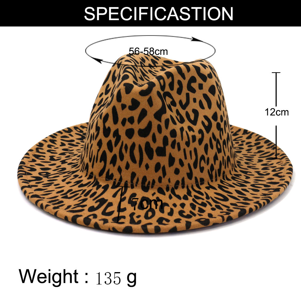 Шляпа шляпы с краями ведро Qbhat Leopard Red Bottom Fedora Ladies Wire Weeld Шляпа Женщины Мужчины Трилби Джазовая Церковь Пэтз Кэп Панама 221110