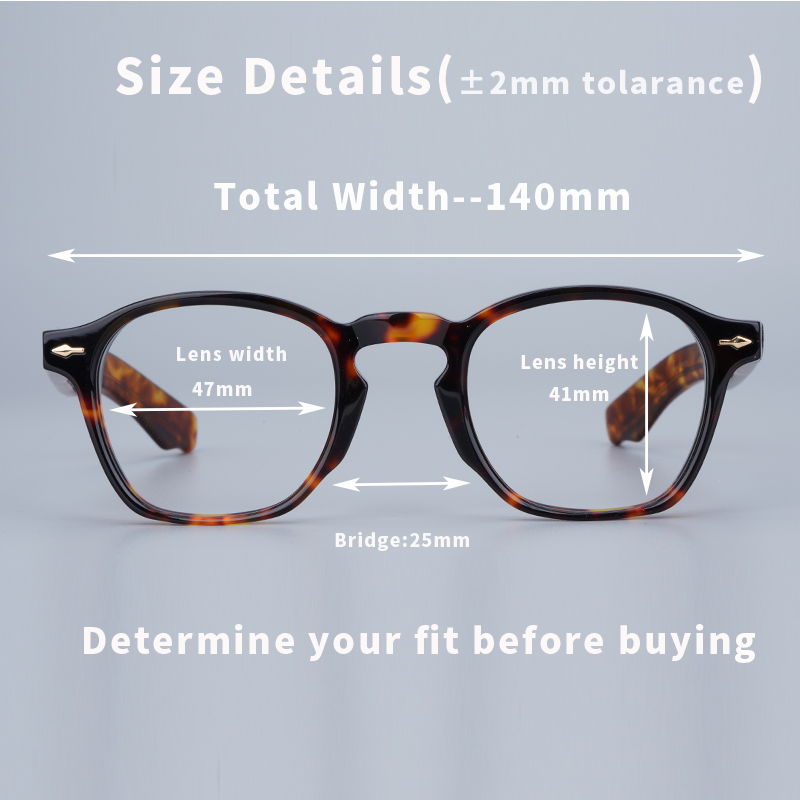 Sunglasses Frames JMM TEAMPUNK Retro Vintage Polygon Square Acetate Frame Men Marie Aesthetic Distinctive Women Modern Technique 2285I