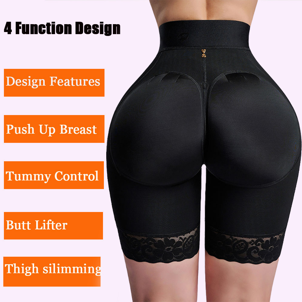 Vita Tummy Shaper Fajas Colombianas Women High Fake Ass Pantaloncini elasticizzati Control Pancia Guaina Trainer Pantaloni dimagranti riduttivi 221110