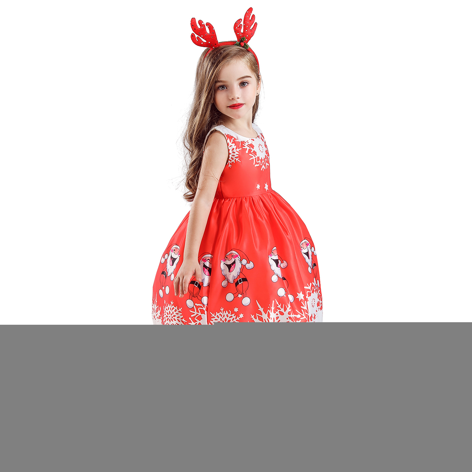 Girl's Dresses 3 4 5 6 7 8 Year Girls Christmas Xmas Eve Princess Gown Cartoon Birthday Clothes Children Snowman 221110