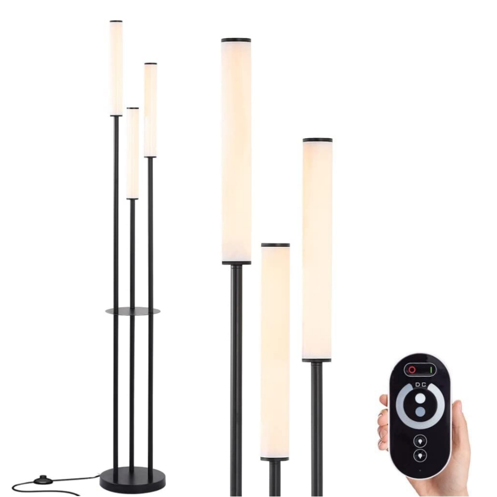 Lampes de conception de conception c￢bl￩e du bouchon de topoch se dresse pour le salon pied et t￩l￩commande Dimmable moderne Corner Light LED 30W Home Decor EU / US