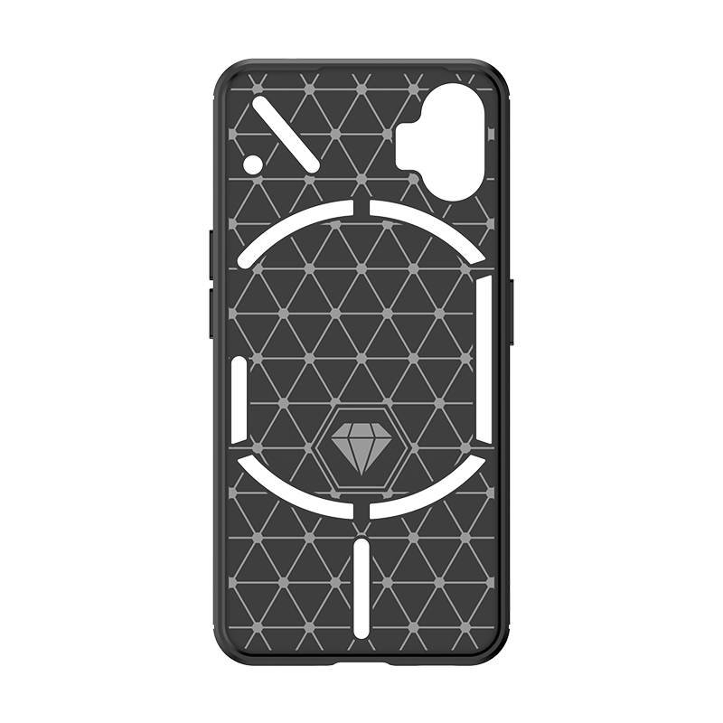 Case di carbonio nulla Telefono 2 2A 1 Rugged Case di disegno a filo a testura in carbonio TPU Copertura iPhone Samsung Xiaomi Redmi