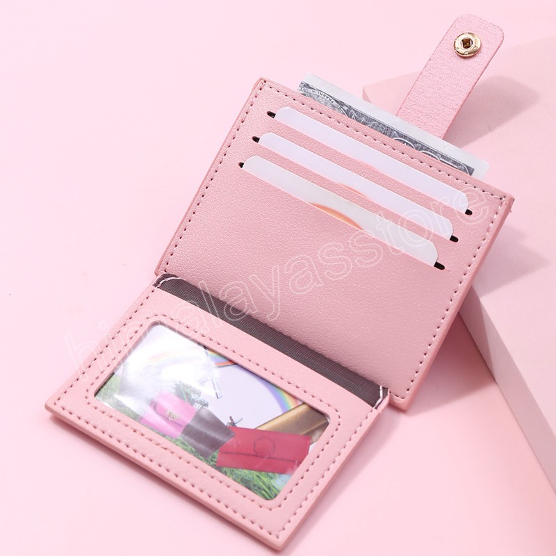 Portefeuille féminin à bandoulière à bille à billet de mode PU en cuir pute à carte multi-cartes Mini pochette pour fille