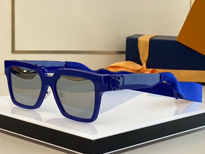 Prostokątne okulary przeciwsłoneczne projektant okularów Millionaire okulary kwadratowe RAMA RADA Ręka wykonana octan przeciw błyszczącym Złotym Uv400 soczewki ST304E
