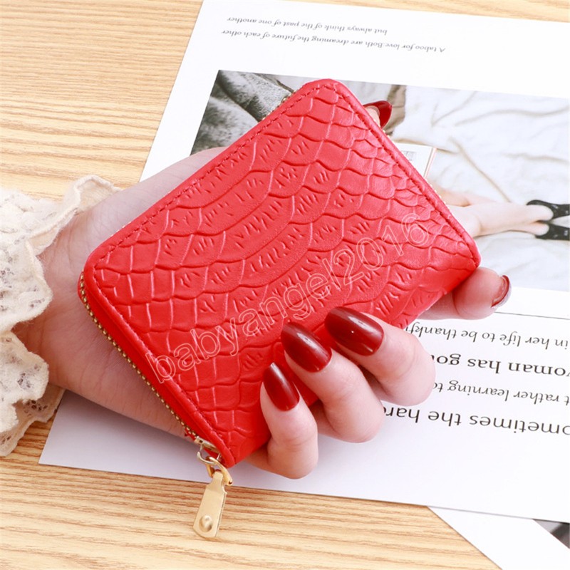 Fashion Women Pu ID владелец кредитной карты Mini Zipper Cocket Cash Carp Card Card Cash Organizer heartizer