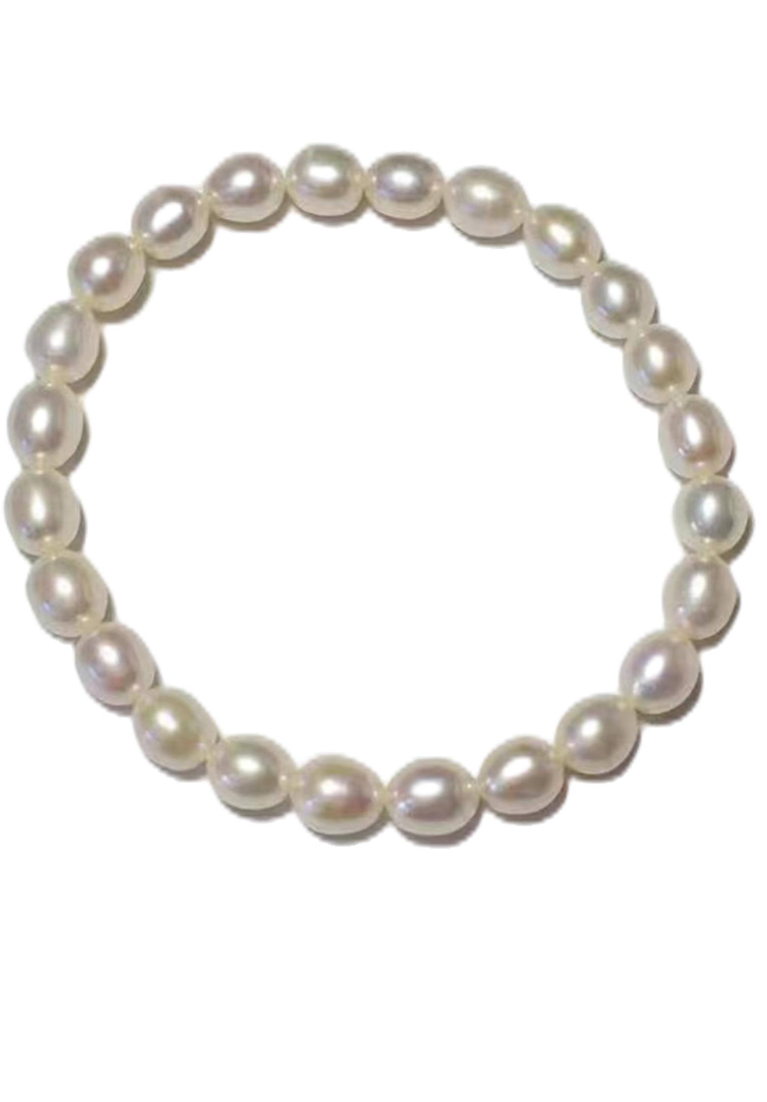 Corda elastica a mano fili di perline bracciale naturale perla d'acqua dolce a quattro colori selezione di colore viola rosa bianco regalo donne