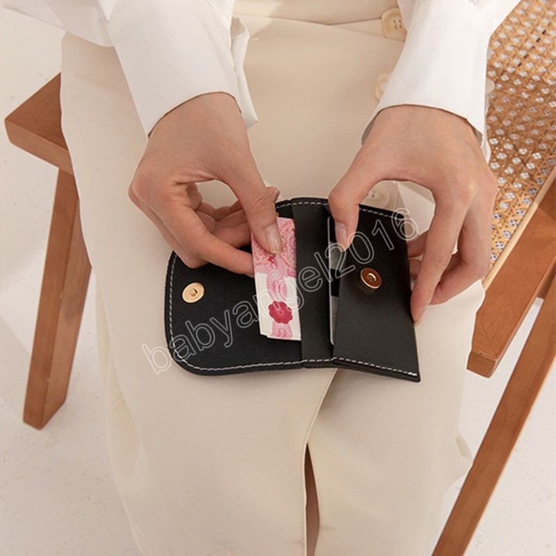 Porte-monnaie de luxe pour femmes et hommes, Mini porte-monnaie en PU pour enfants, porte-cartes, porte-clés, poche de rangement 11x8,5 cm