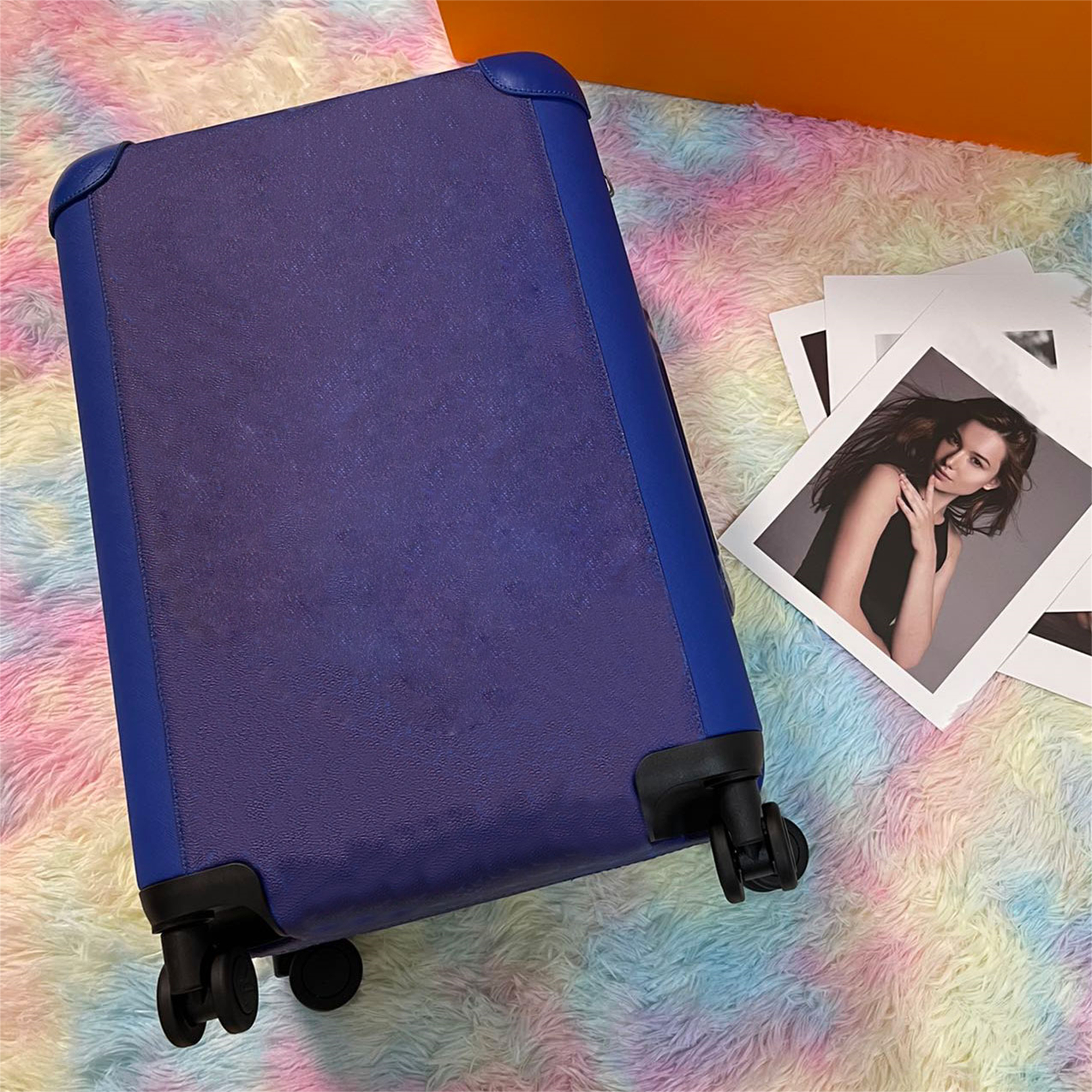 7A качественный спиннер коричневые чемоданы Horizon 55 дорожный багаж мужской женский чемодан с цветочным принтом сумка-багажник универсальная дорожная сумка на колесиках 297R