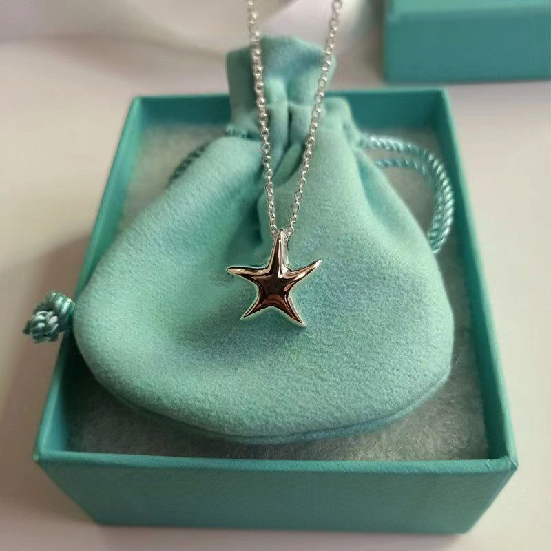 Ketting Ontwerpers luxe kettingen effen kleur Geknoopt ontwerp sieraden Pentagram ontwerp casual stijl Kerstcadeau sieraden tem259c