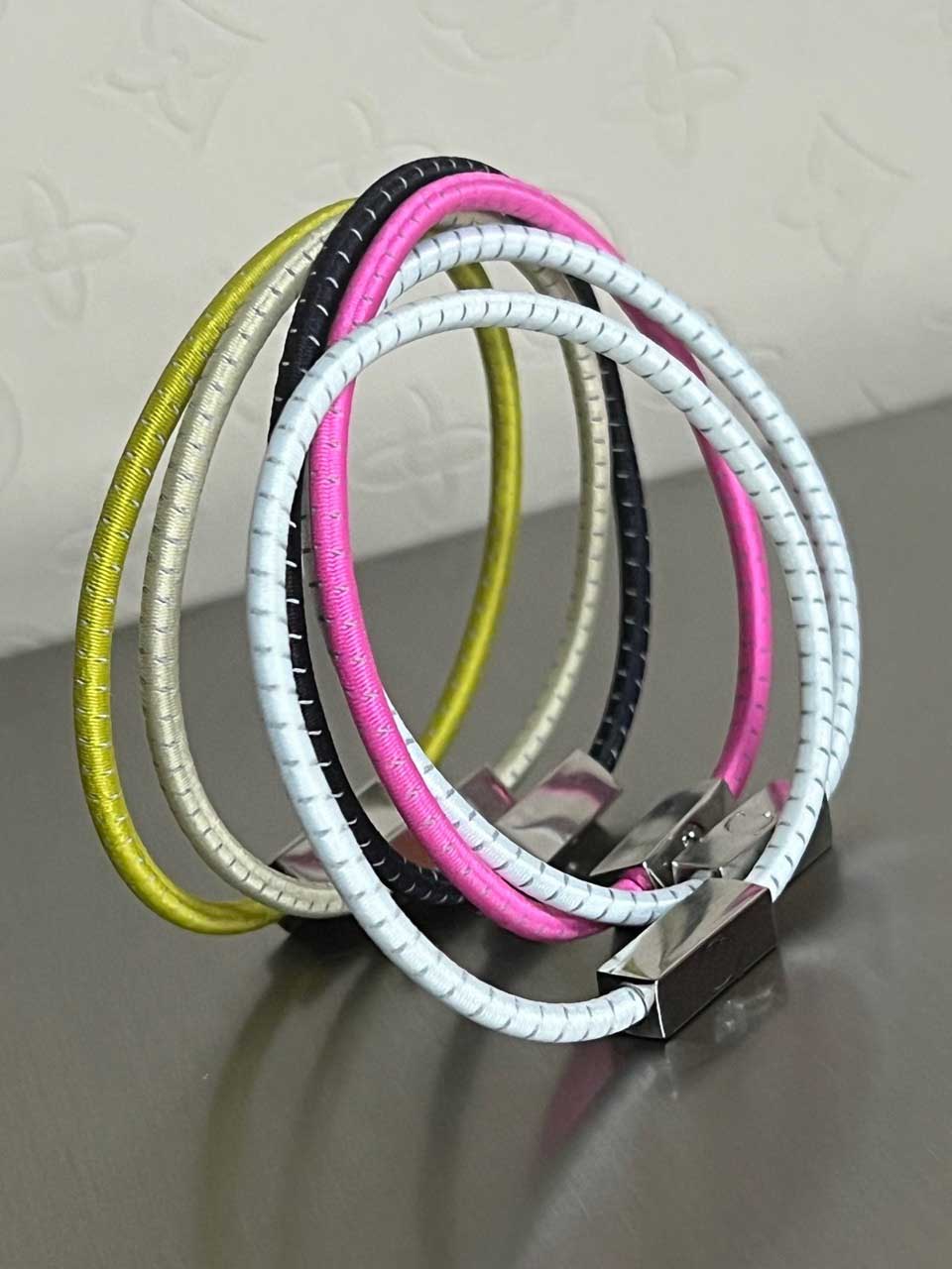 2022LUU Headwear Hair Ties designer Rainbow Hair Circle Sports Candy Macaron Hairband Yoga Fitness Hairs Cord Reflective Anti-skid Super Elastic