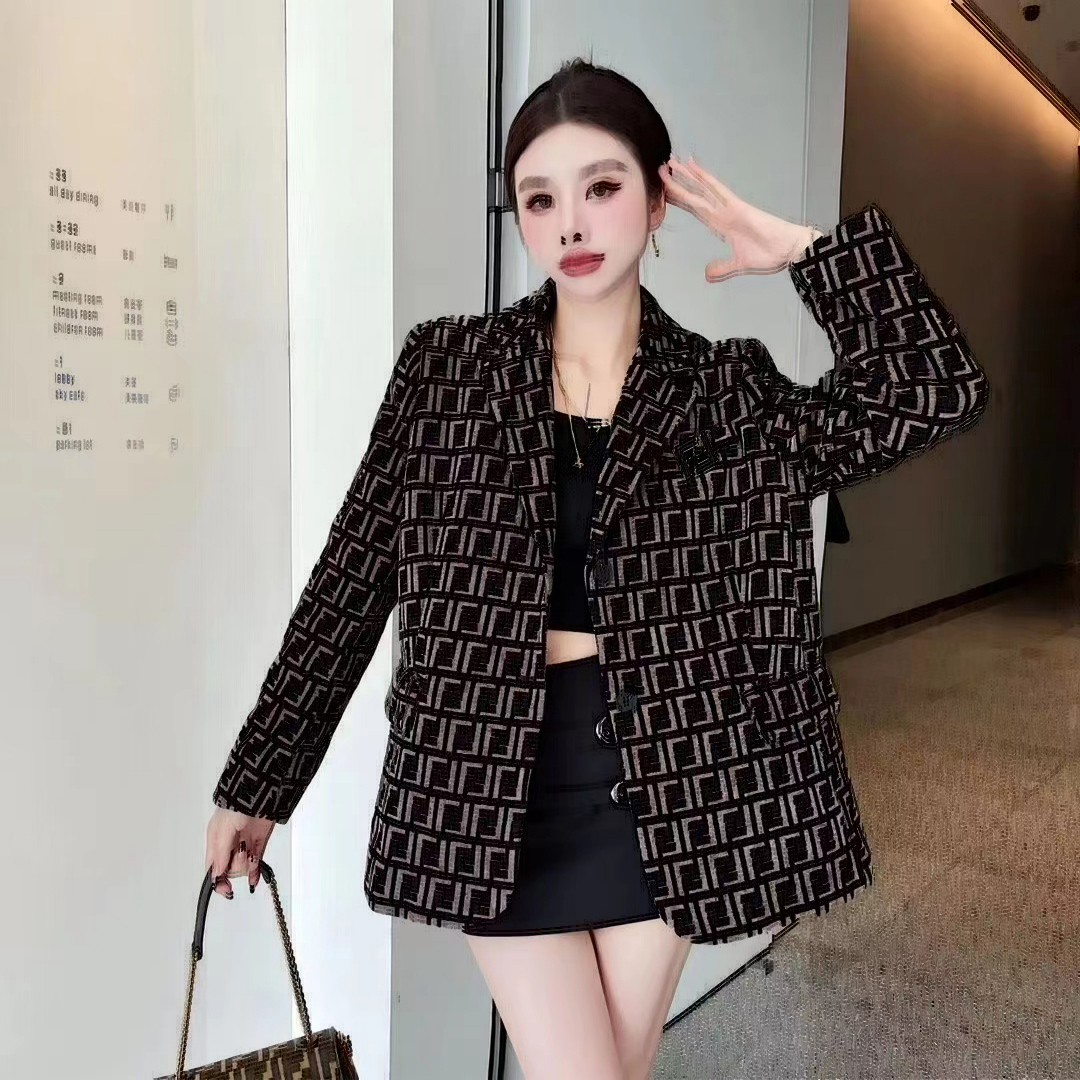 Fashion Women Suit Designer Ubrania Blazer Full Letters Spring Nowe wydane wierzch E139