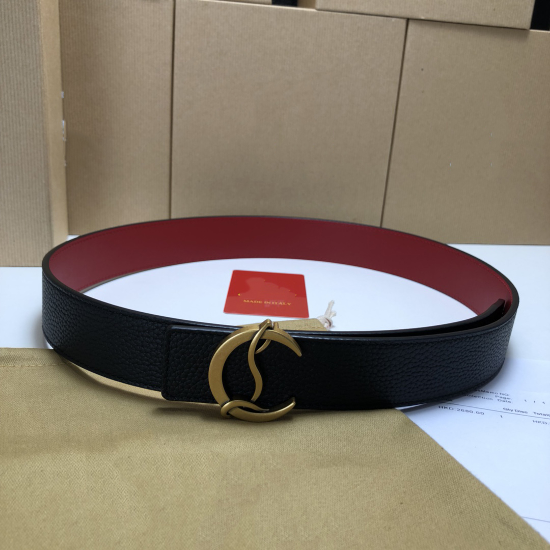 Ceinture CL pour femme ceinture femme cuir de veau 35 MM dame wastband réplique officielle ceinture douce et confortable cadeau femme gir264c