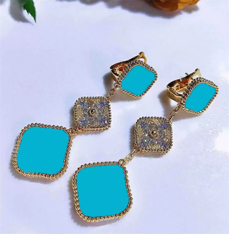 Fashion Brand Brand Charm earrings 4 Four Leaf Clover essential gifts for the holidays Classic -selling stud quality2654