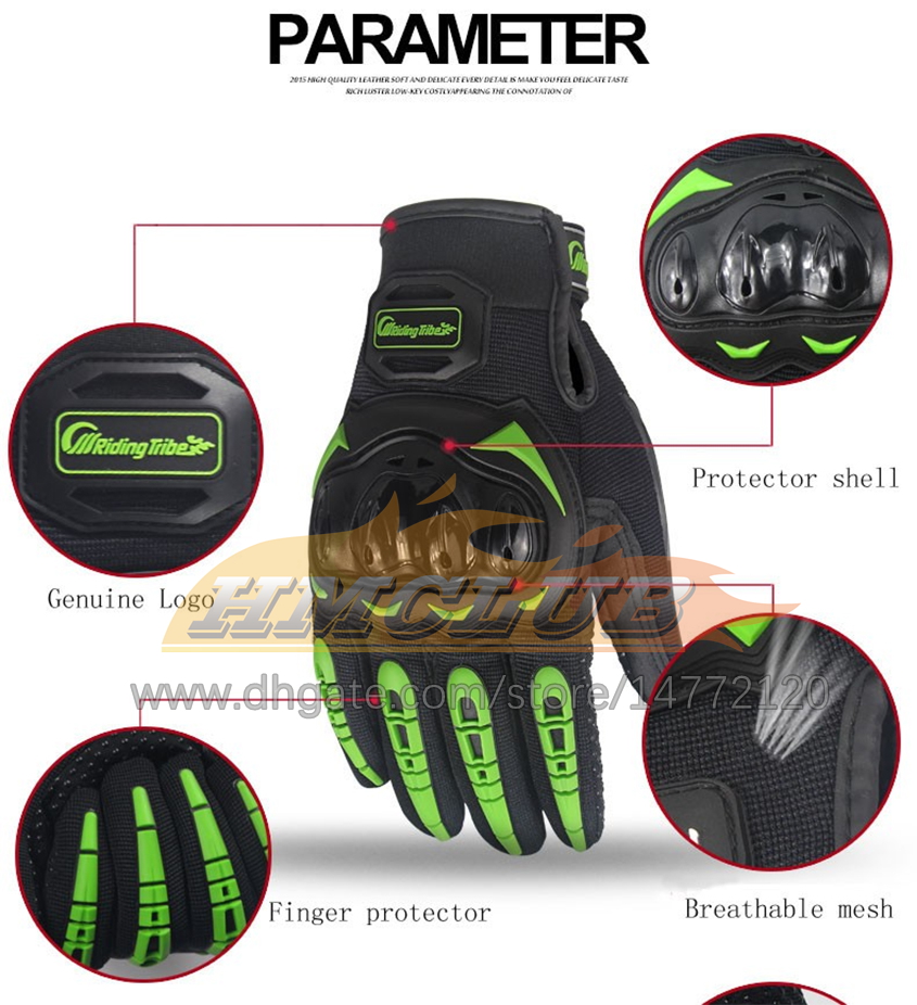 Gants de moto ST63 Wearable Sport Full Finger Mitten Lvas Moto Gears de protection Gant Moto Racing Gants