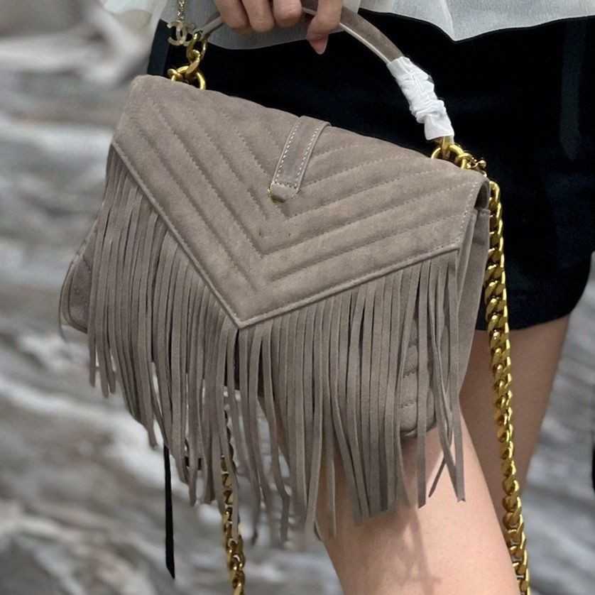 Women's luxury designer Single Shoulder Bag Tote Tassel Messenger Vintage Single shoulder style large volume bag factory direct sales