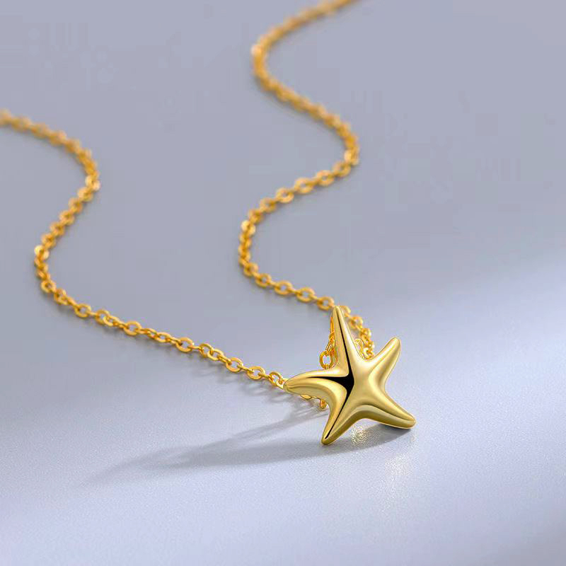 Ketting Ontwerpers luxe kettingen effen kleur Geknoopt ontwerp sieraden Pentagram ontwerp casual stijl Kerstcadeau sieraden tem259c