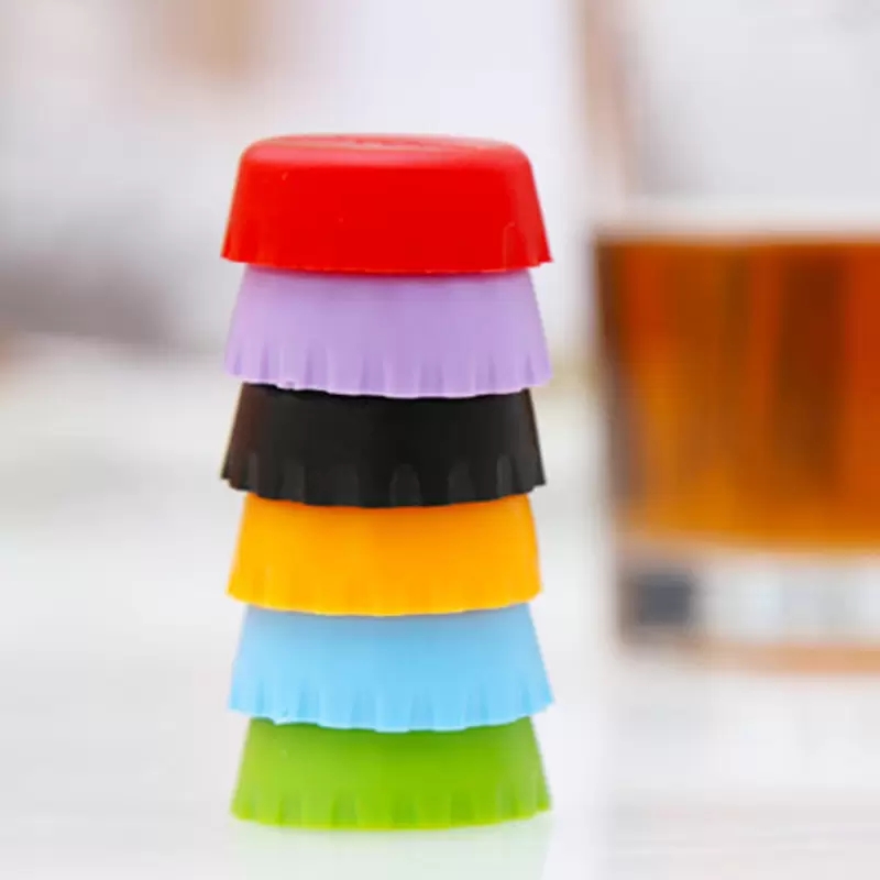 Silicone Verres Couvercle Silicones Bouchon De Bouteille Tops Vin Bière Caps Économiseur Bouteilles De Bière Couvercles Gel De Silice Réutilisable Bouchon Couverture DBC