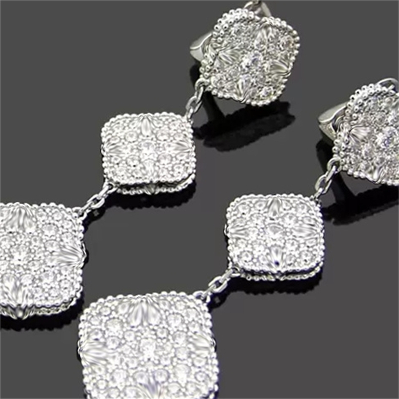 Fashion Brand Brand Charm earrings 4 Four Leaf Clover essential gifts for the holidays Classic -selling stud quality291q