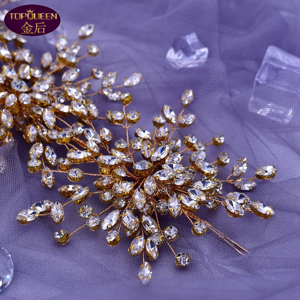 Luksusowe srebrne kryształy ślubne ozdoby do włosów Hairband stroik ślubny dla kobiet akcesoria do włosów Rhinestone panna młoda korona i Tiara Party biżuteria prezent CL1424