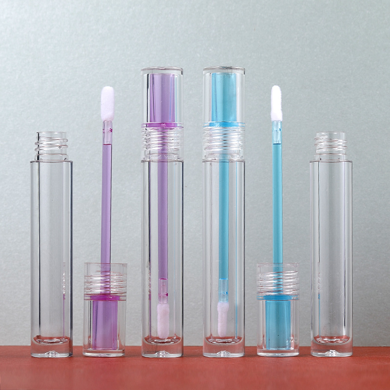 4 ml Transparentes Tabines de bouteille de brillant ￠ l￨vres vides Transparent Rempillable Glaze ￠ l￨vres Boutelles pour cches du tube liquide