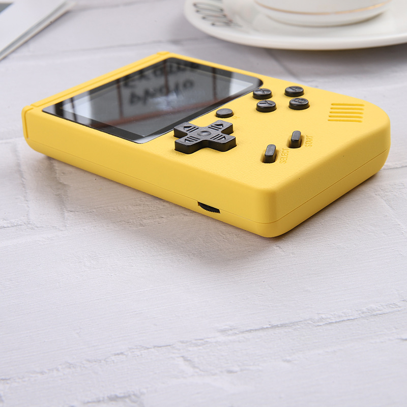 Console de jeu portable Macaron, lecteur vidéo rétro, peut stocker 400 en 1, 8 bits, 3,0 pouces, berceau LCD coloré avec boîte de vente au détail