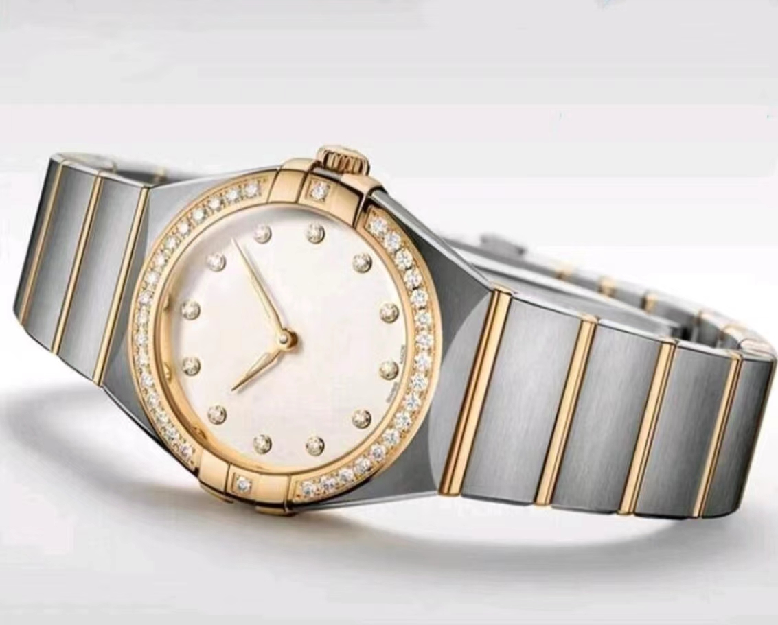 Montre à quartz élégante pour femme Cadran de 28 mm 5A Friary incrusté de diamants littéralement étanche verre saphir constellation loisirs montre électronique de luxe