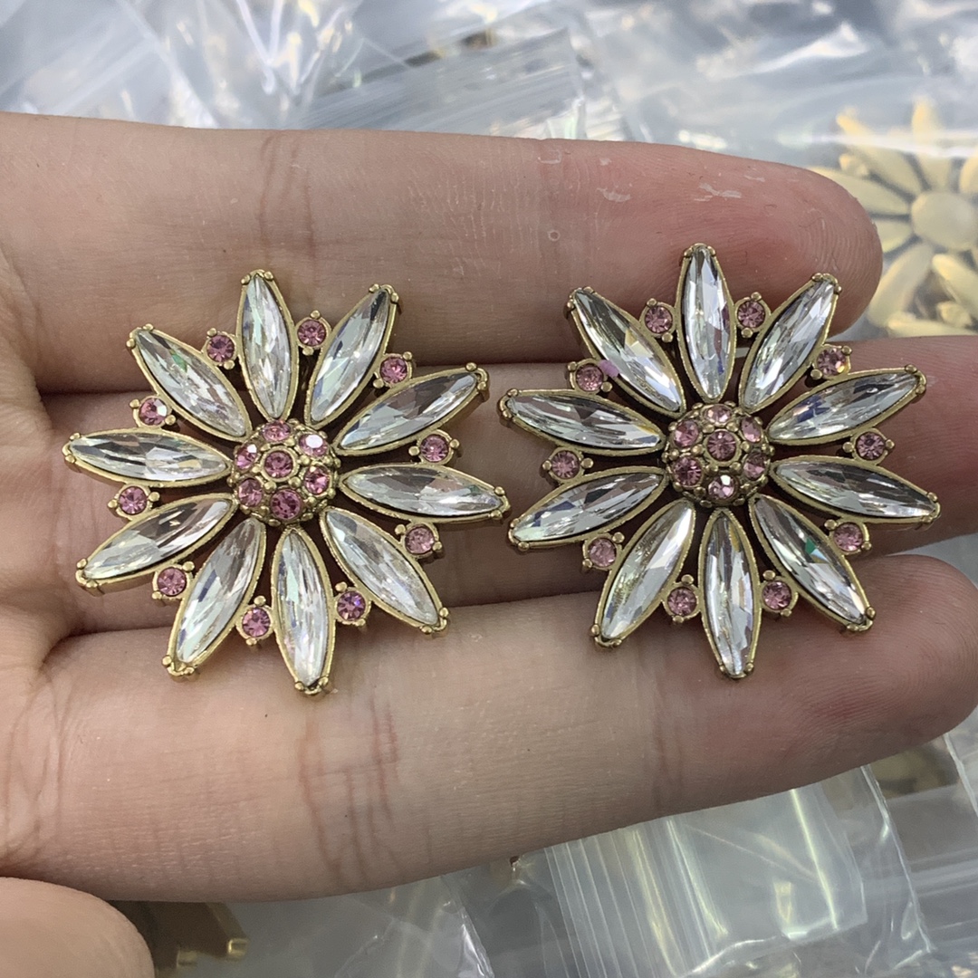 Nova moda cristal flor crisântemo colar brinco conjuntos de grampo de cabelo banshee medusa cabeça de bronze senhoras designer jóias presentes ms12153