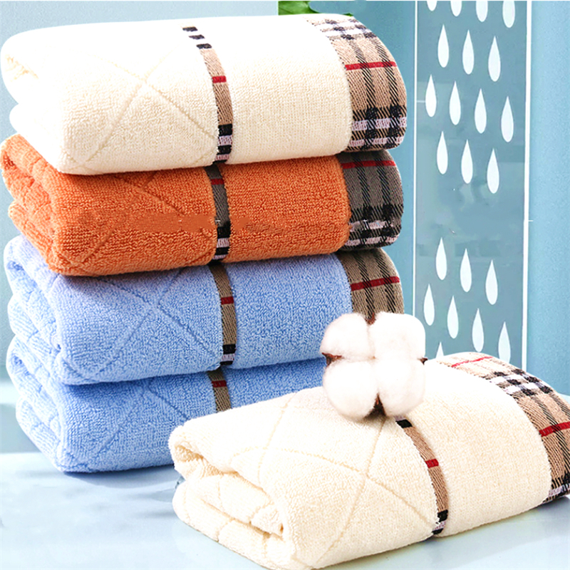 Pure cotton super absorbent large towel 34x75cm thick soft bathroom towels comfortable