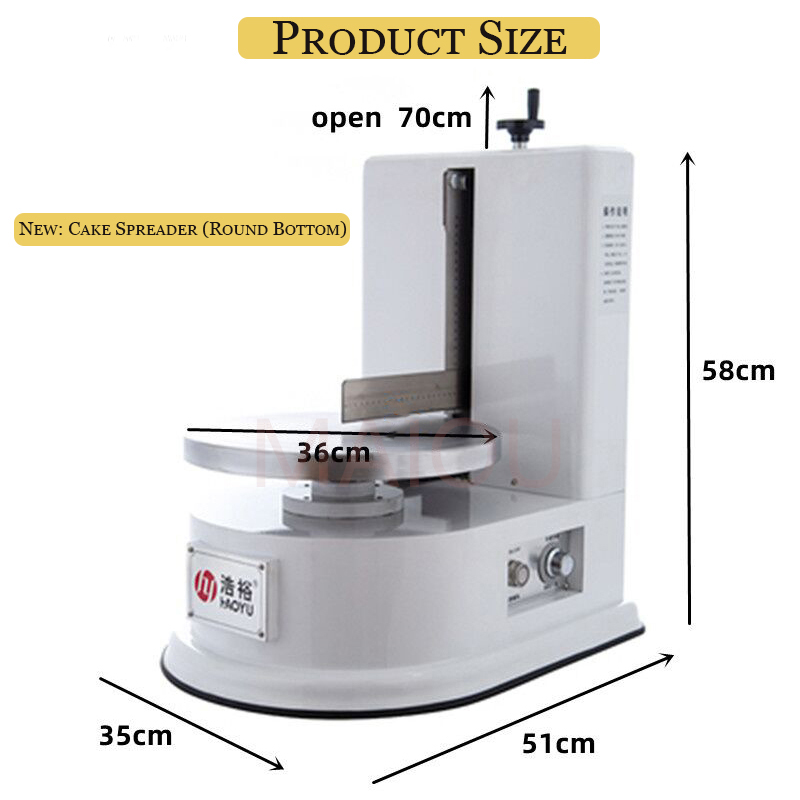 220V Semi Automatisk f￶delsedagst￥rta Cream Spreading Machine Cakes Gips Cream Coating Filling Maker