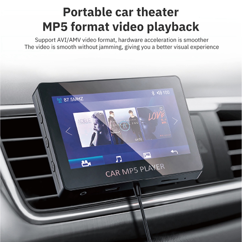 Car MP5 Player Bluetooth 5.0 FM Transmitter Support TF U Electronic Disk Music DVD for M6