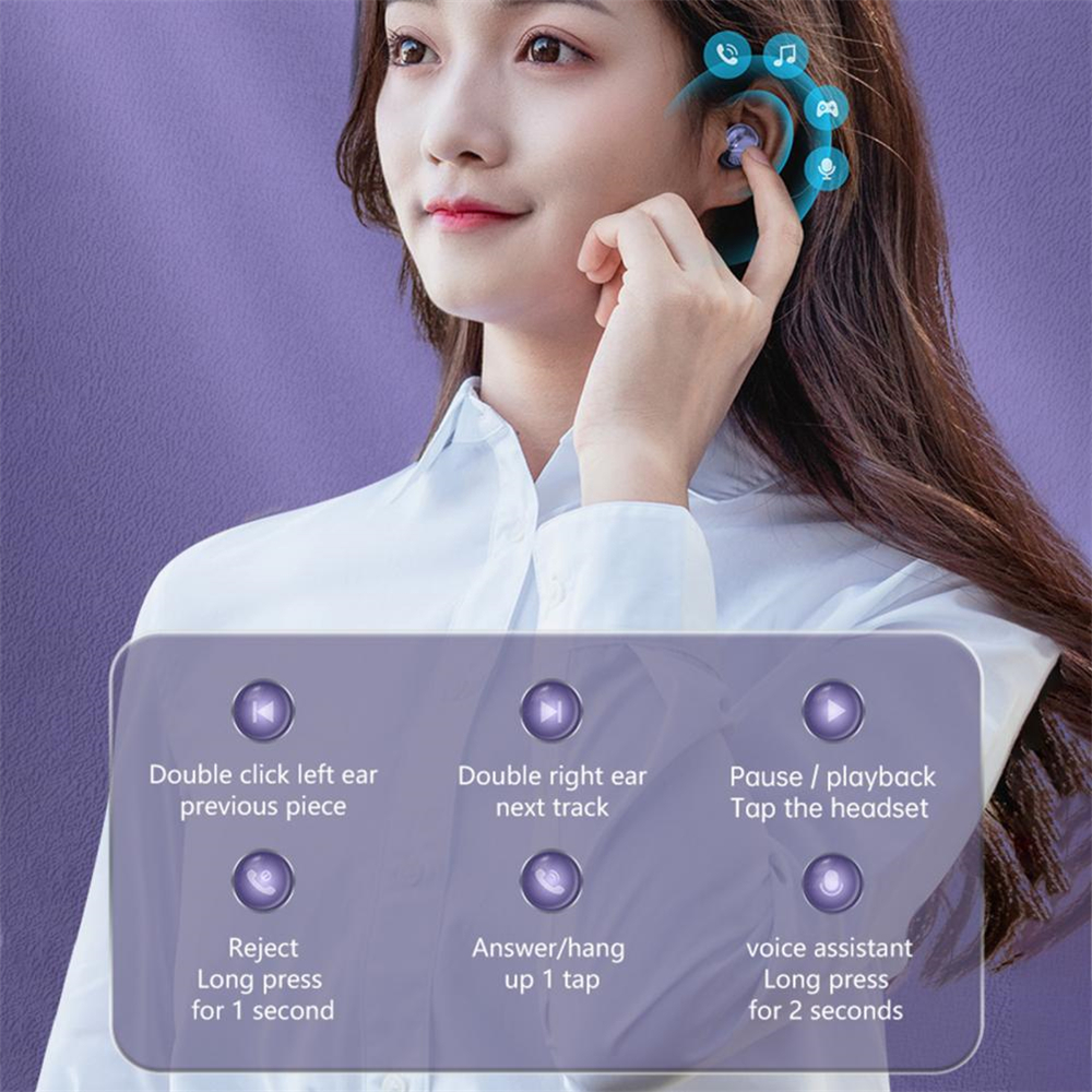 M32 TWS draadloze oortelefoons in-ear hoofdtelefoon Bluetooth oordopjes ruisonderdrukking gaming-headset met microfoon voor Xiaomi Huawei