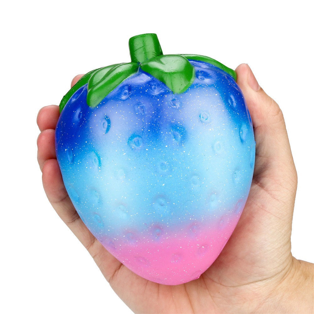 Strawberry Shape Toy Slow Rising Creamy Soft Rebound Stress Reliever Squeeze Sensory Fidget Toys