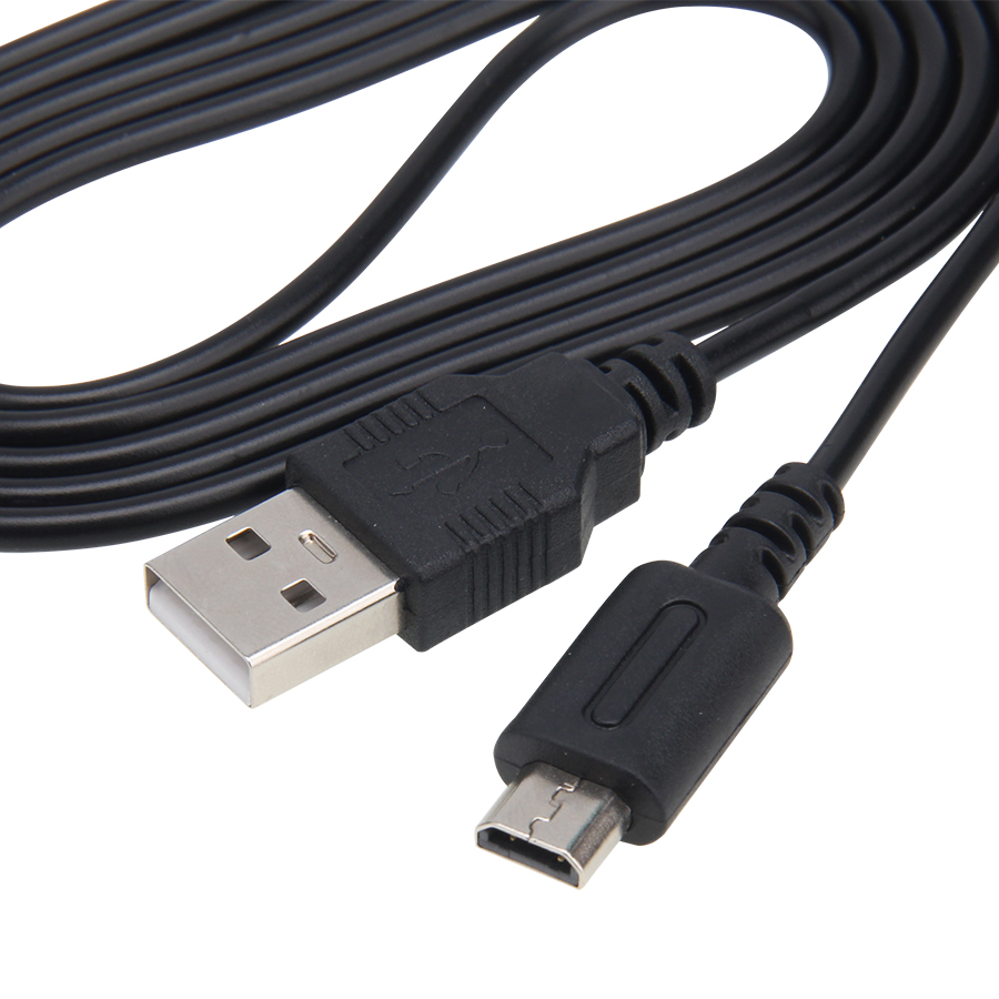 Línea de cable de alimentación del cargador USB de 1.2m para Nintendo DS Lite DSL NDSL Cable de carga Cable