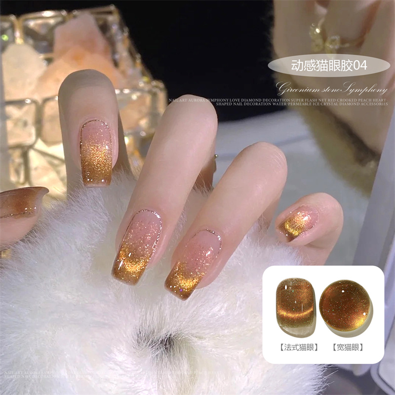 Smalto gel unghie Gellack semipermanente i Glitter 8ml Soak off Vernice organica salone d'arte la bellezza delle mani