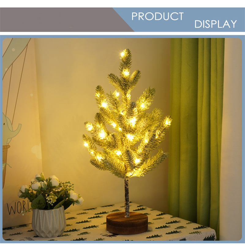 Juldekorationer Pine Needle Trees Lamps LED Atmosphere Home Lamp Inomhus Thanksgiving Aktivitet Layout Landskap Lysande träd Fabrik Direktförsäljning