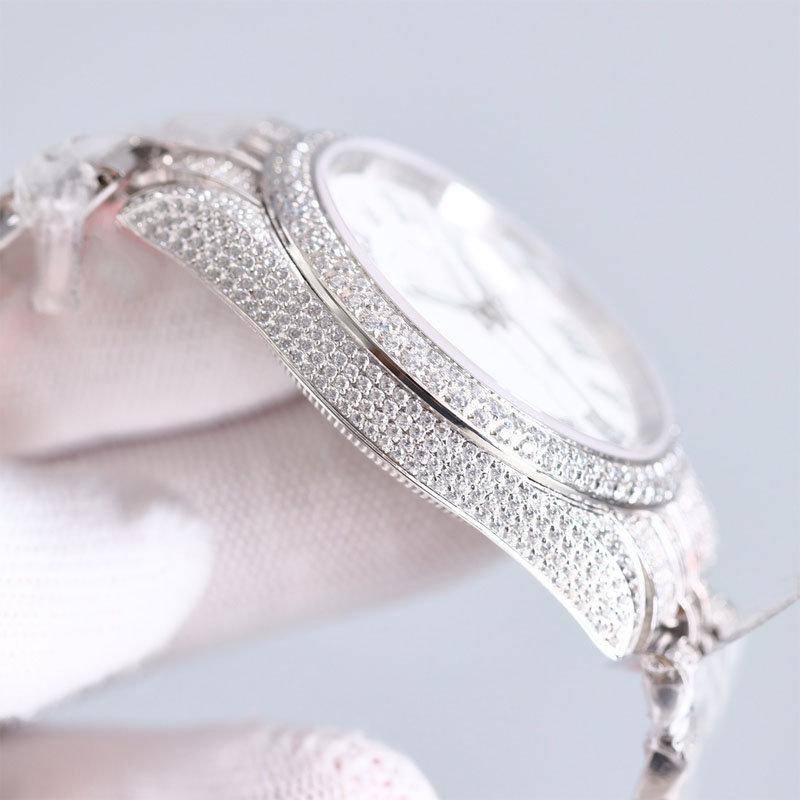 Diamond Watch Mens Watch 41MM Automatic Mechanical Women Wristwatch Montre de Luxe Stainless Steel Strap Fashion Wristwatches
