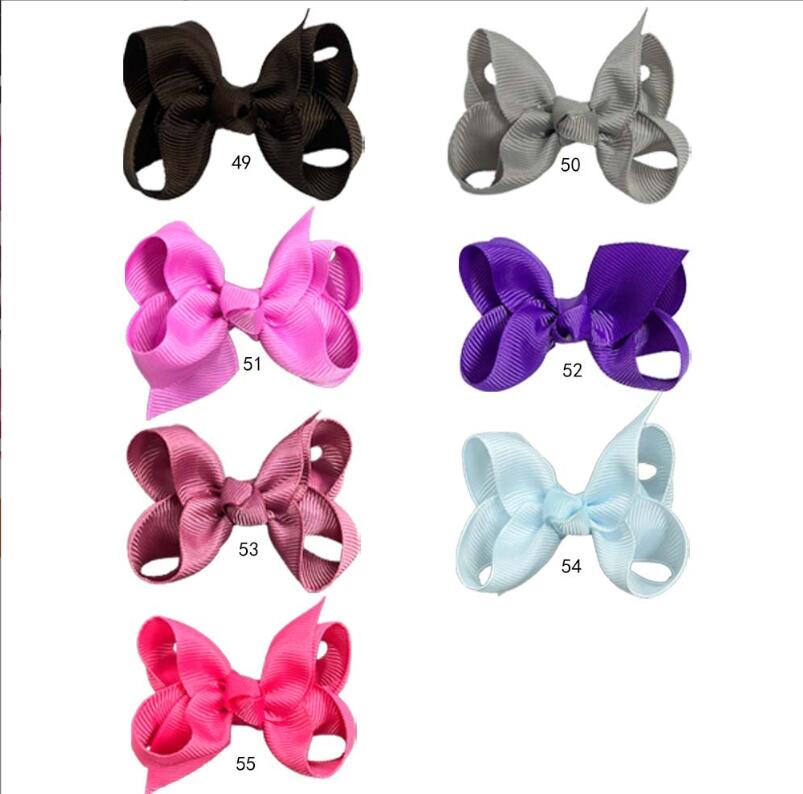 Baby Girl INS Hair Bows 3 inch Girls Candy Color Barrettes Kid Hairs Accessories