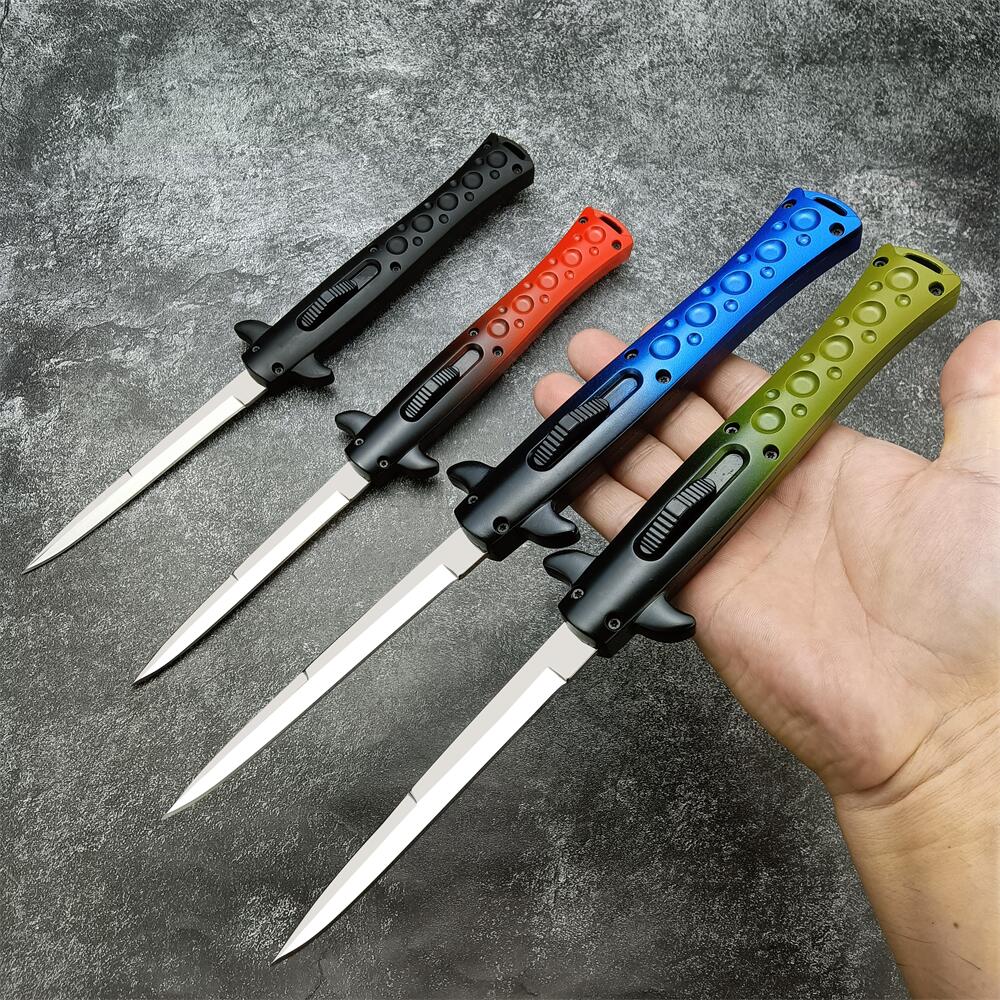 Fishknife 11 inch Automatic Knife Single action Colt II Tactical Outdoor Camping Hunting Survival Pocket Knives Rescue Utility EDC 9 inch UT88 UT85 Tools