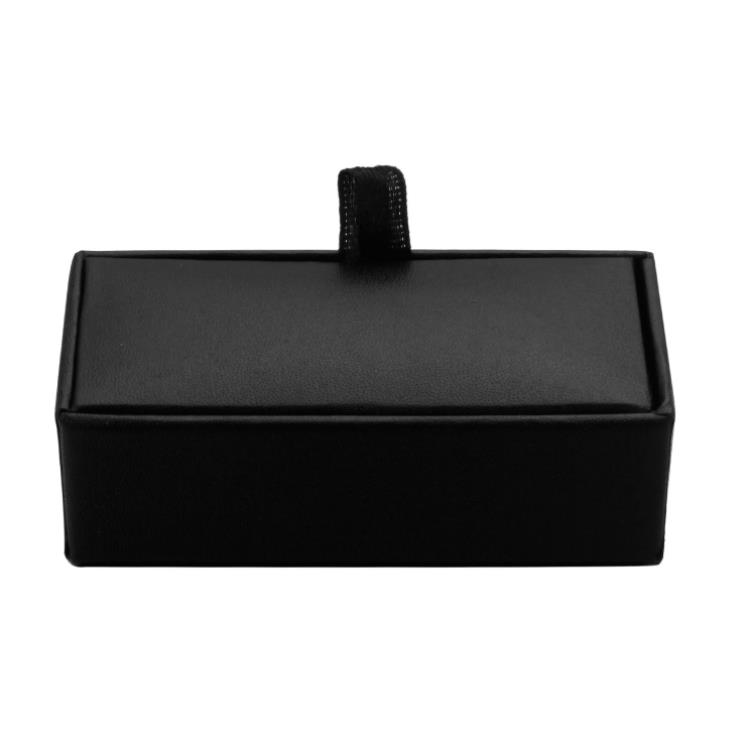 도매 블랙 커프 단추 박스 선물 케이스 홀더 보석 포장 상자 주최자 SN188