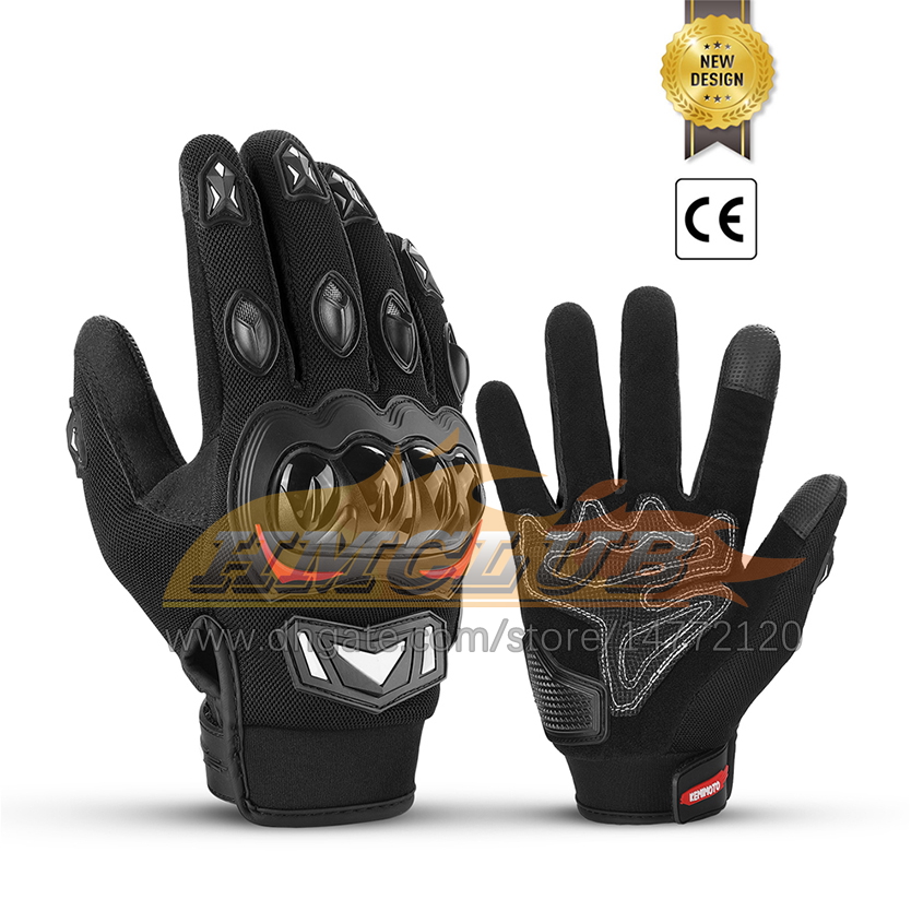 ST92 gants de moto écran tactile sport d'été Luvas moto protection vtt Guantes gants pour hommes femmes noir