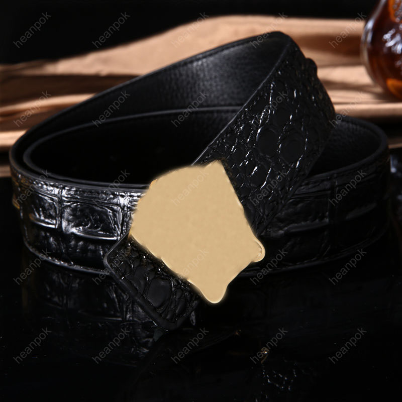 Ceintures de créateur de mode pour hommes ceinture de luxe en cuir véritable femmes largeur 38mm ceinture tête en bronze boucle ceinture en peau de vache V Ceintura haut