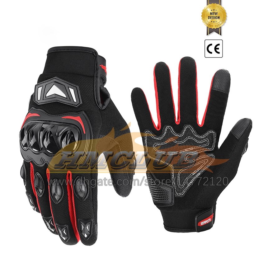 ST92 Motorcycle Gloves Touch Screen Summer Sports Luvas Motorcycle Protective MTB Guantes Gloves For Men Women Black