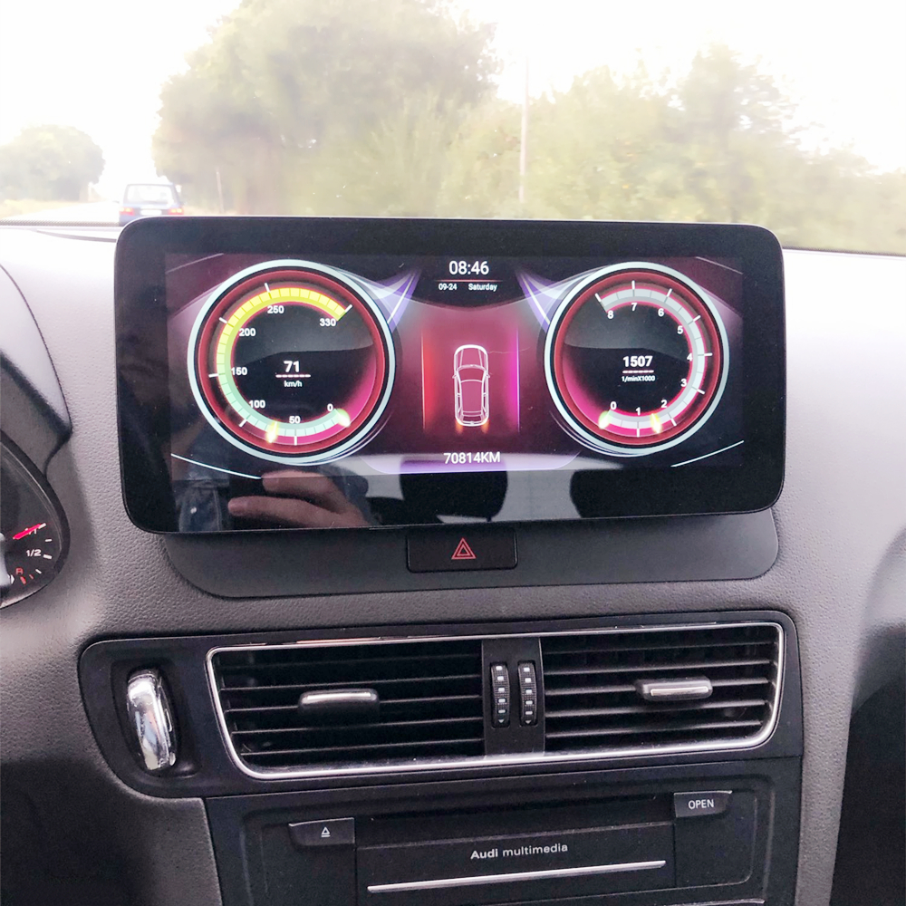 10.25 inç Android 12 Araba DVD Oyuncu Multimedya Audi Q5 2009-2017 Otomatik GPS Navigasyon Monitörü Carplay Bluetooth Wifi