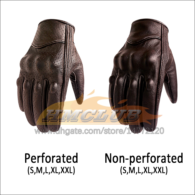 ST157 Motorrad Handschuhe Leder Touch Männer Braun Outdoor Sport Radfahren Handschuh Motorrad Racing guantes de moto luvas de motocicleta