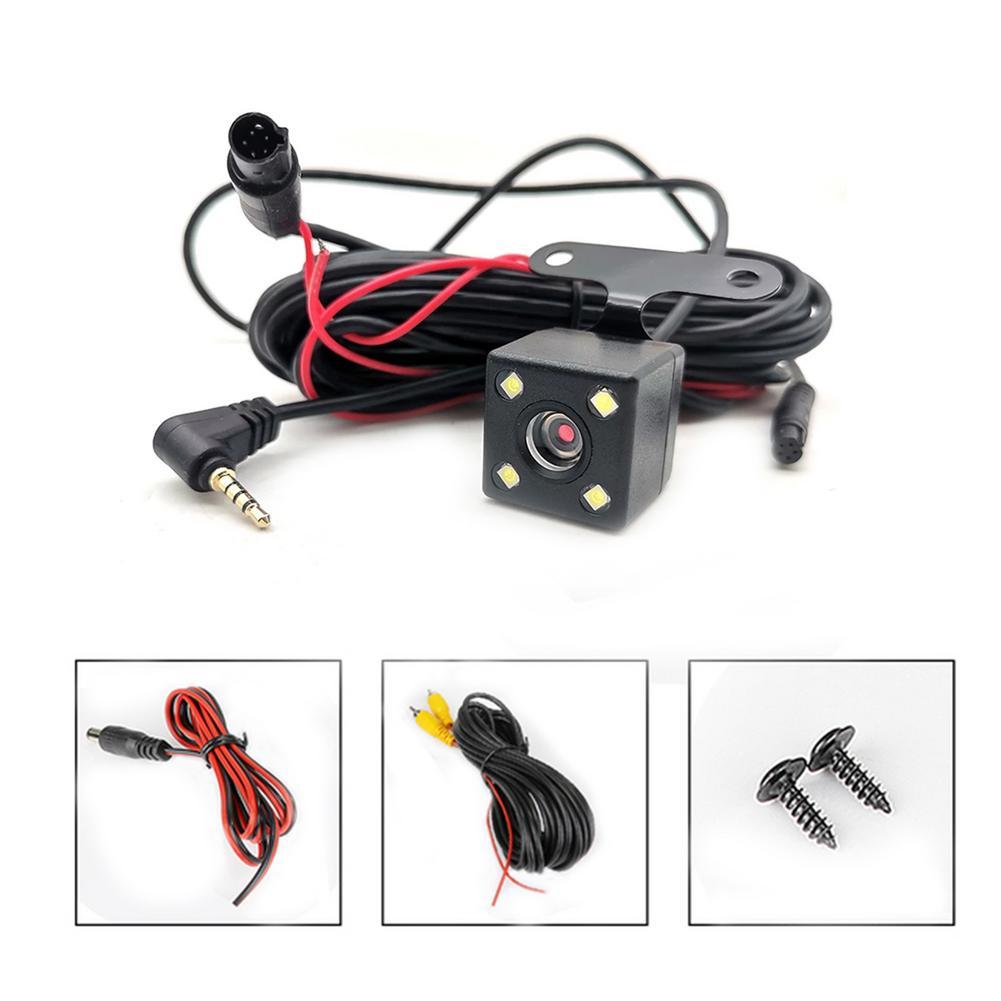 5 PIN Full HD Car Rear View Camera With Light 170 Degree LED Night Vision Viewing Angle Front Rearview Camera Reverse For DVR