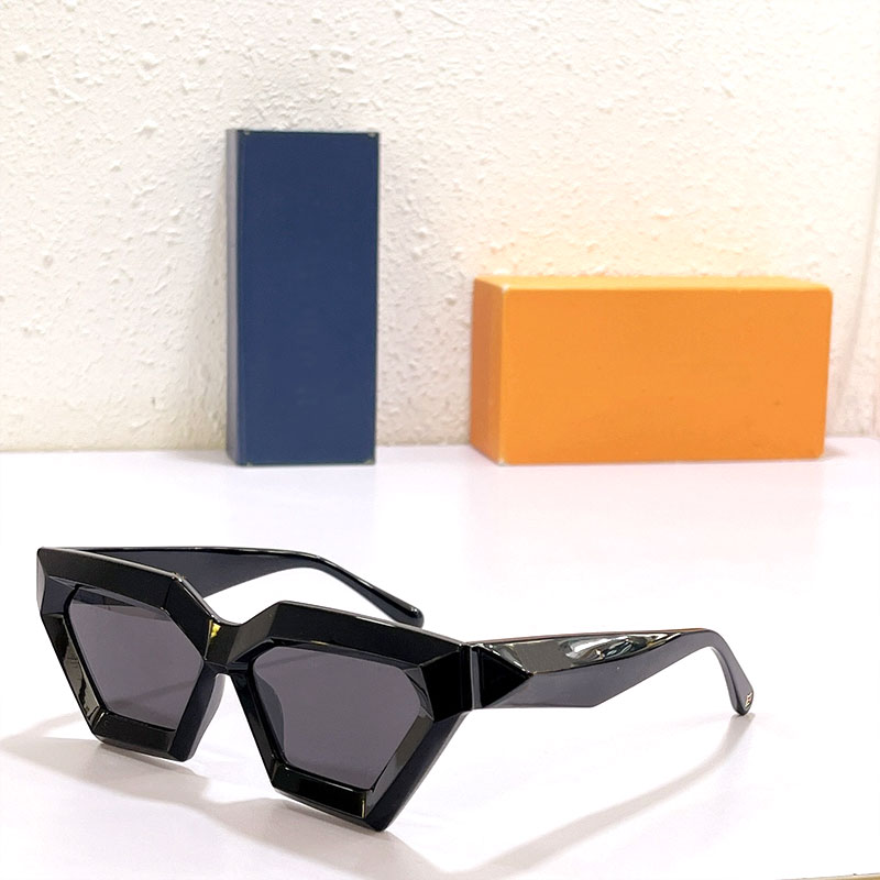 새로운 패션 남성과 여성 Z1748 현대 기하학 아름다움 시스템 스타일 로고 스타일 독특한 UV400 방사선 보호 대형 선글라스
