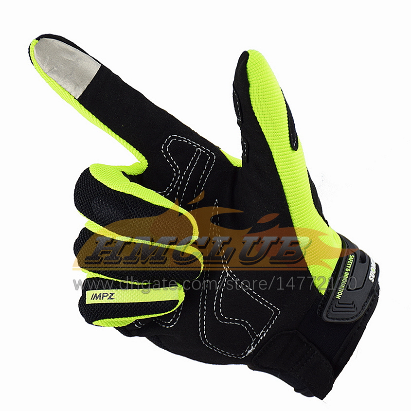 ST77 Guanti Moto Estivi Touch Screen Full Finger Racing/Arrampicata/Ciclismo/Equitazione Sport Guanti Motocross Antivento Luvas