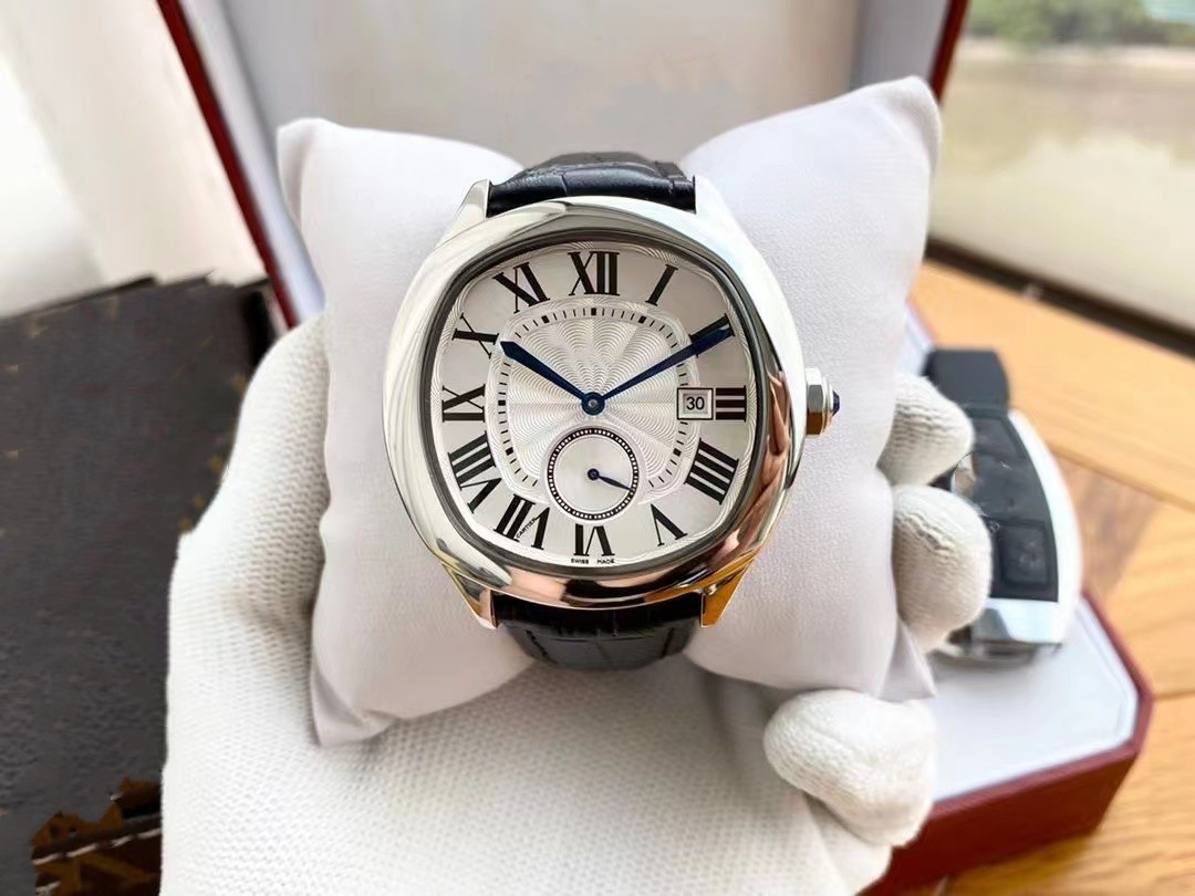 41mm Mens Watch Leather Strap Men's Automatic Mechanical Watches Transparent Back Sport Waterproof Designer Watch1920