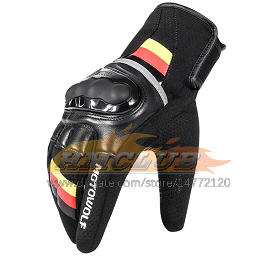 ST82 2020 Glants de moto en cuir respirant Gants à écran tactile de course Gants de motocross masculins pour BMW R1200GS F800GS R1250GS Honda